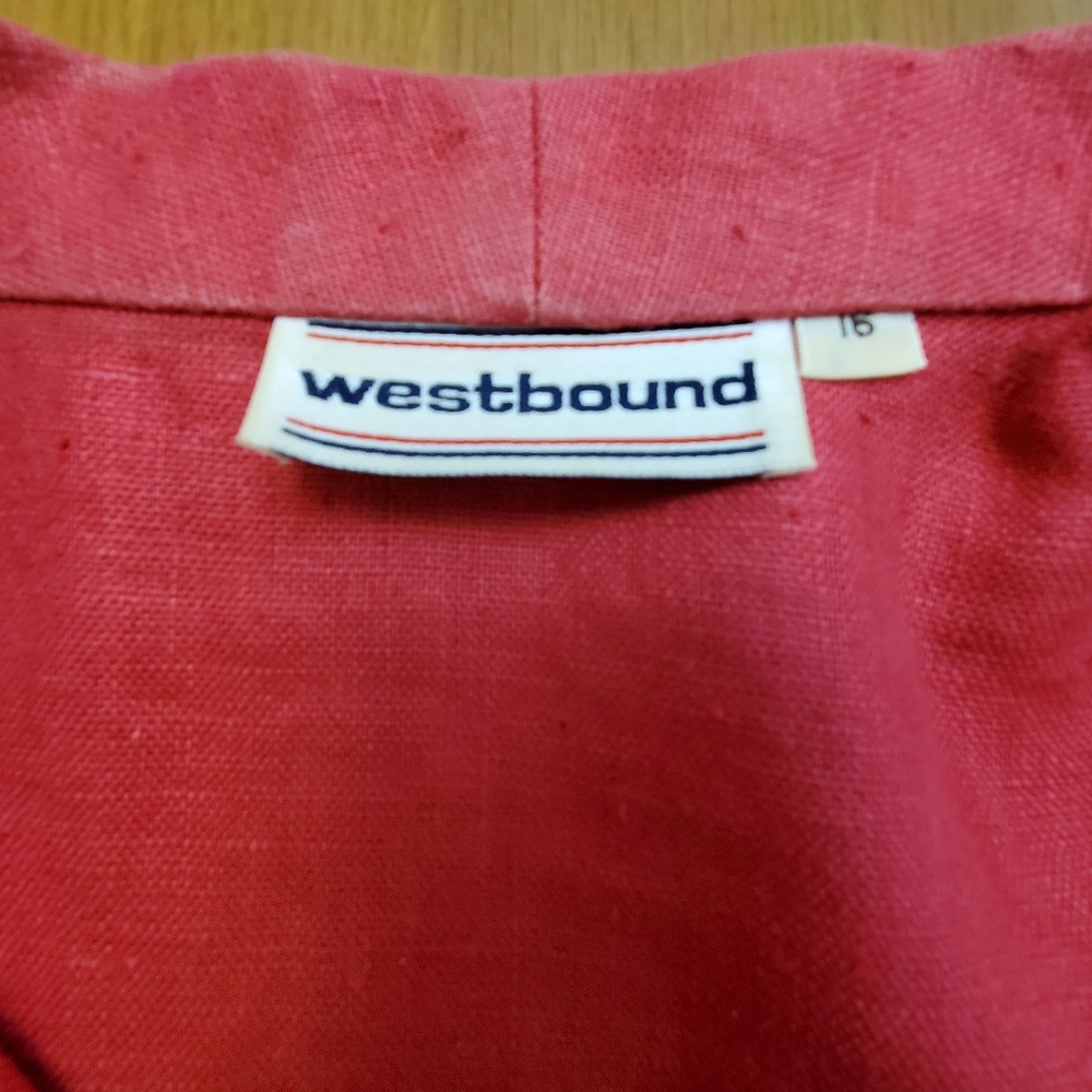 Women's short sleeve blazer, size 16 - Picture 4 of 5